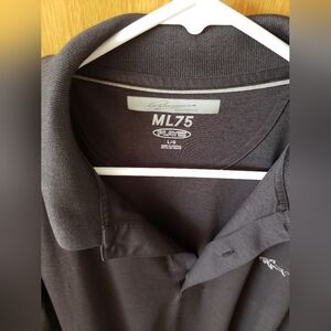 Greg Norman Polo with Fine Black Sheen